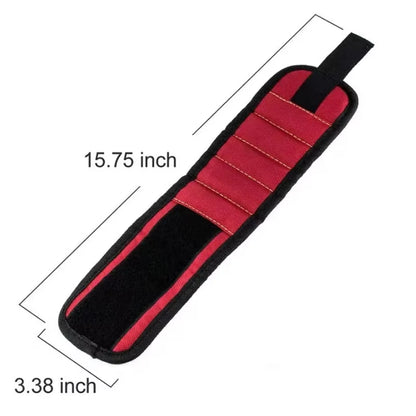 Magnetic Wristband for Holding Screws,Nails,Drilling Bits,Wrist Tool Holder Belts with Strong Magnets,five Rows of Ten Magnets
