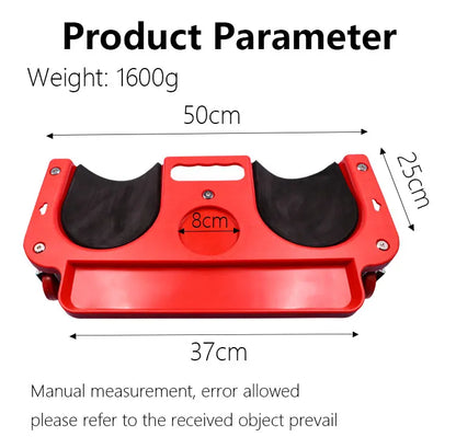 Rolling Knee Protection Pad with Wheels Built in Foam Padded Per for Car Repairman, Fitter, Repairman, Protective Gear Pulley