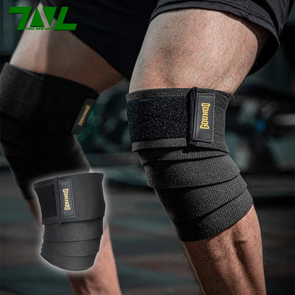 Knee Pads Sports Elastic Wrap Kneepad Support for Gym FitnessSquats Exercise Knees Protect  & Elbow Pads Braces【1PC】