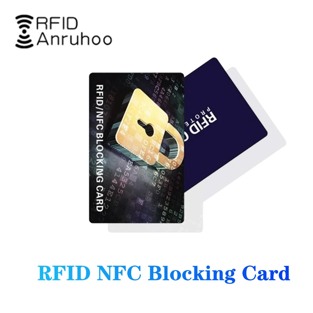 RFID Blocking Card NFC Signal Blocking Security Debit Credit Card Passport Protector Blocker Set Smart Key Tag Token