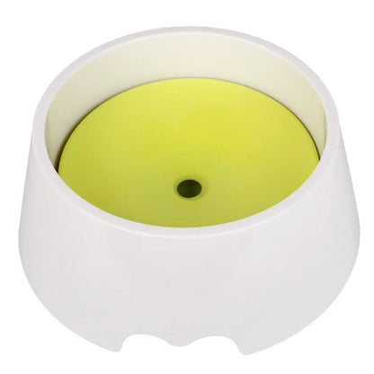OUWO Pet Water Bowl Float Non Wet Mouth Cat Dog Buoyancy Pet Water With Floating Plates No Spill Water Bowl