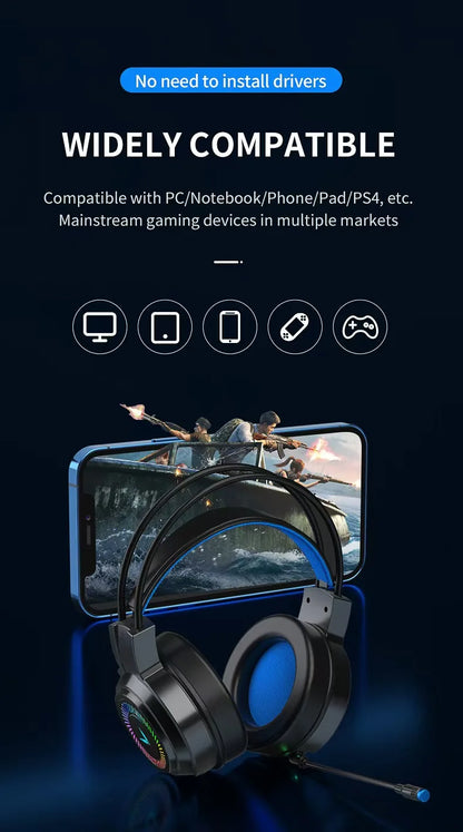 G58 gaming headset gaming wired 7.1 channel PUBG headset computer laptop headset