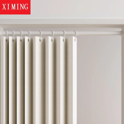 Fixed folding door curtain partition curtain household cloth curtain fitting room bedroom curtain air conditioner windproof heat