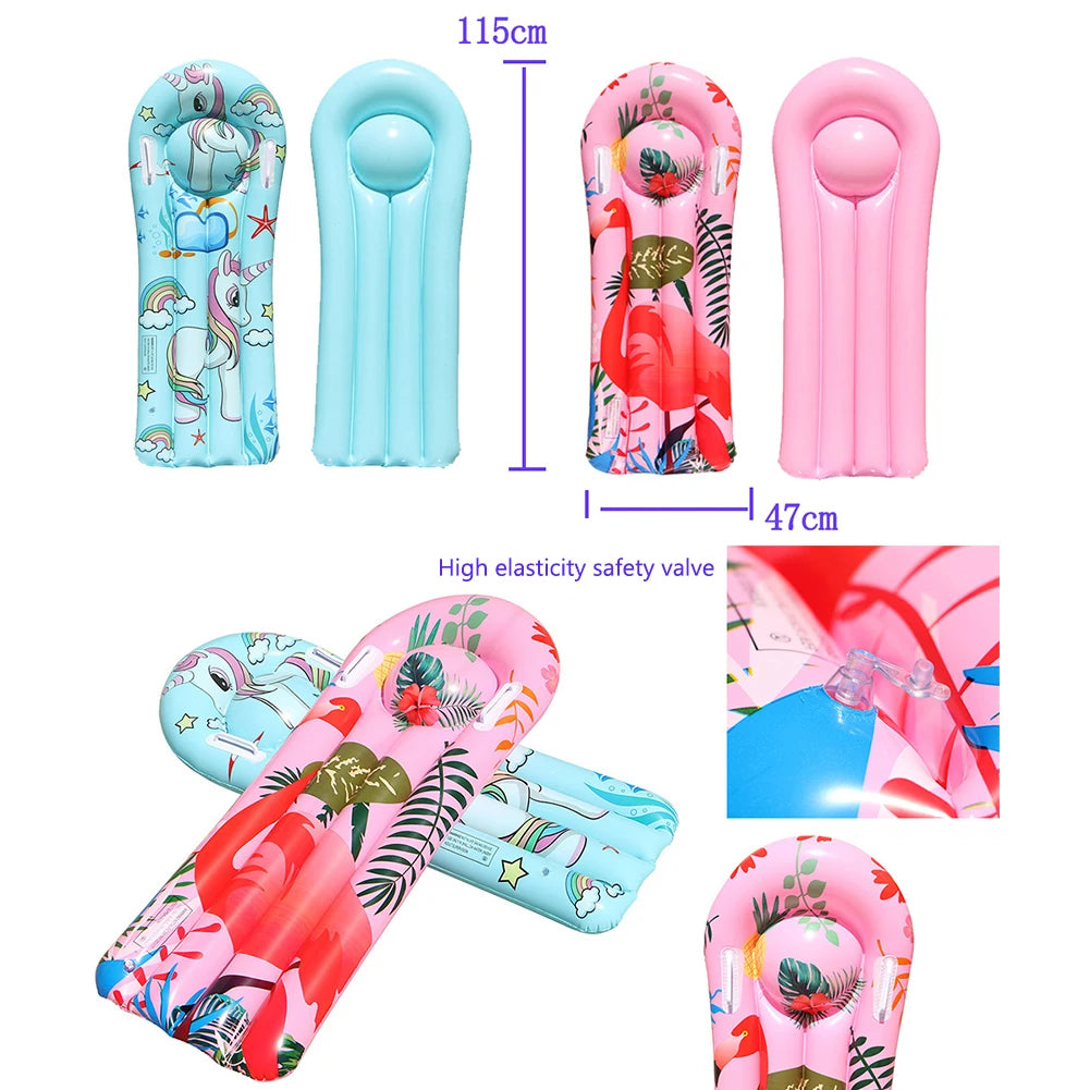 PVC Inflat Air Mattress Comfortable Water Floating Bed Portable Durable Smooth Multifunctional Swimming Pool Accessories