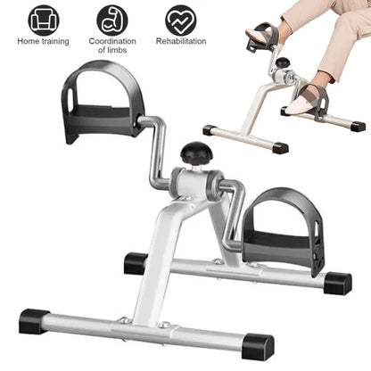 Mini Exercise Bike Leg Trainer Adjustable Foot Pedal Exercise Machine Portable Peddler Trainer for Seniors Home Office Workout