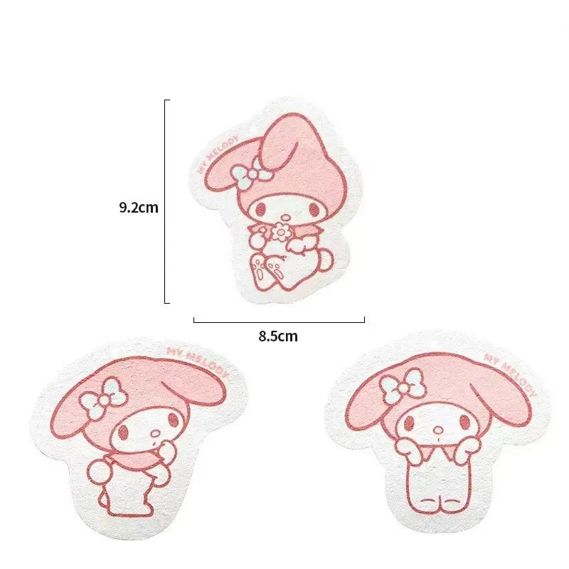 Sanrio Hello Kitty Sponge Dishwashing Brush Anime Character Creative Sponge Kitchen Cleaning Supplies Soft Cleaning Sponges