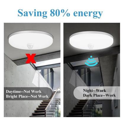 Led Ceiling Lamp With Motion Sensor 40W 30W 20W 18W 15W 12W Led Ceiling Light Fixtures For Entrance Balcony Corridor 110V 220V