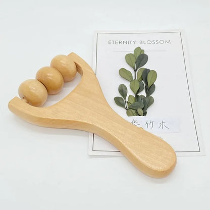 Wooden Face Massage Tools Set Kit Face Sculpting Tool Skin Care Facial Massager Cupping Contouring Facial Roller