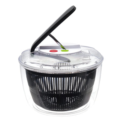 【Lifeideas】5L Salad Spinner Large Salad Sowl With Lid One-handed Easy Press Salad Spinner Washer Dryer Drainer Mixer