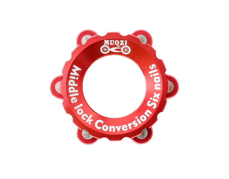 MUQZI Center-Lock Hubs To 6-Bolt Disc Brake Rotor Adapter Hubs Centerlock Converting Mount Adapter