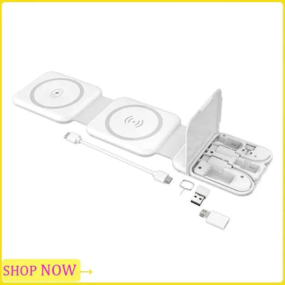 Especial 15W 10-In-1 Fast Charging Dock Station Wireless Charger For Iphone 14 13 12 Pro Max 8 7 Fast Charging Dock Station Whit