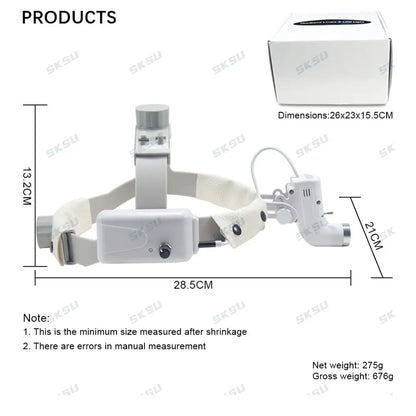 ENT Dental Headlight 5W LED Lamp For Dental Loupes Surgical Loupes Surgery Light Lamp For Dentist Medical Light Dentistry