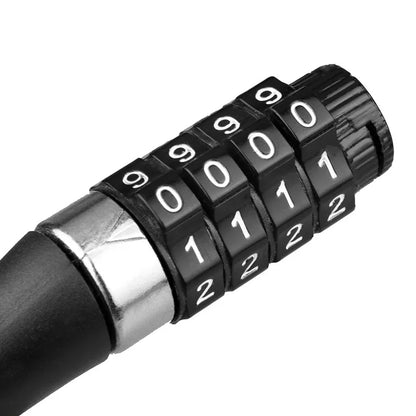 Bicycle Lock Helmet Lock Bicycle Safety Lock Password Rope Lock Steel Wire Lock Mountain Bike Backpack Lock Portable Steel