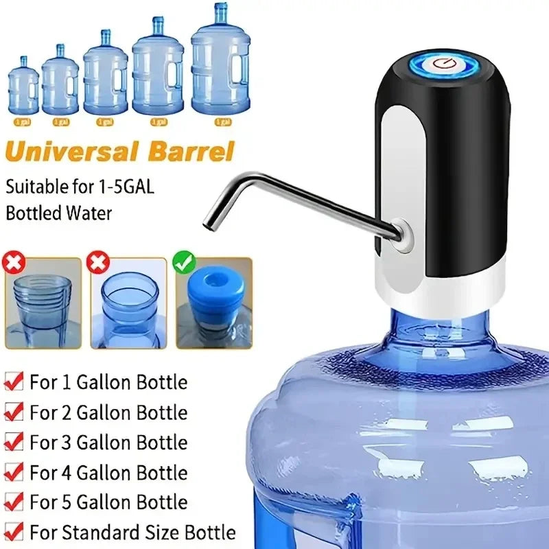 Bottled Water Pump Electric Household Mineral Water Dispenser Pure Water Press Automatic Water Dispenser Pump