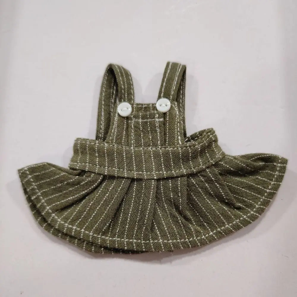 Ob11 Doll Clothes Fashion Denim Suspenders Skirt Casual Wears For 12cm Dolls DIY Doll Clothes Accessories Toys