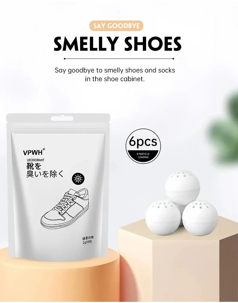 Deodorant Balls For Shoes Multifunction Jasmine Scent Fresheners Footwear Shoe Closet Toilet Deodorization Long-lasting Aromatic