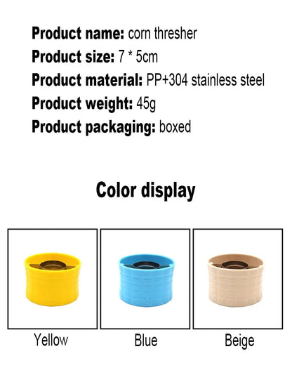 Stainless Steel Corn Thresher Fruit Vegetable Tools Easy Peeling Corn Thresher Peeler Corn Cob Remover Kitchen Accessories