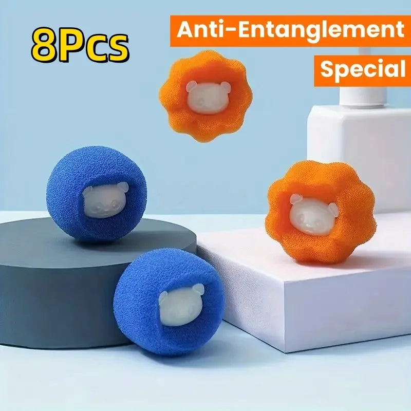 Pet Hair Removal Laundry Balls Time & Energy-Saving Wrinkle Reduction Delicates & Heavy Duty Washes Machine Lint Catcher Balls