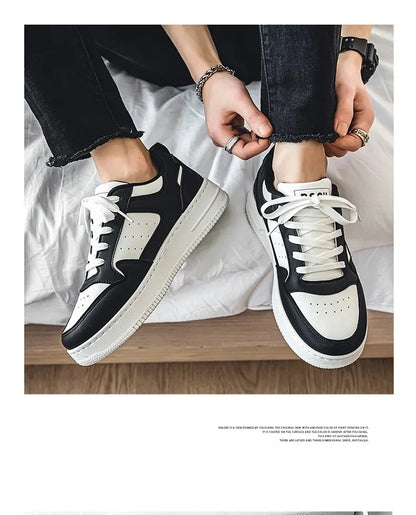 2024 Brand Leather men's Sneakers White Platform Woman Sports Sneakers Female Vulcanized Shoes Sneakers Casual Ladies Trainers