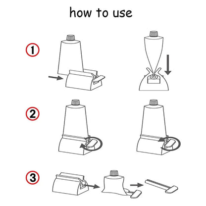 Stainless Steel Toothpaste Squeezers Manual Metal Toothpaste Dispenser Face Creams Rolling Press Bathroom Accessories