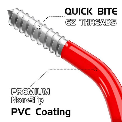 Bicycle Hanger Hooks Wall Mounted Screw-in Storage Hook Set Heavy Duty Hooks  For Garage Garden Tool