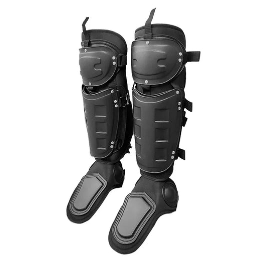 Tactical Leg Armor Guards Protection Stop Riot Legs Armour Full Body Protective Leg Knee Pads for Security Guard Vest Equipment