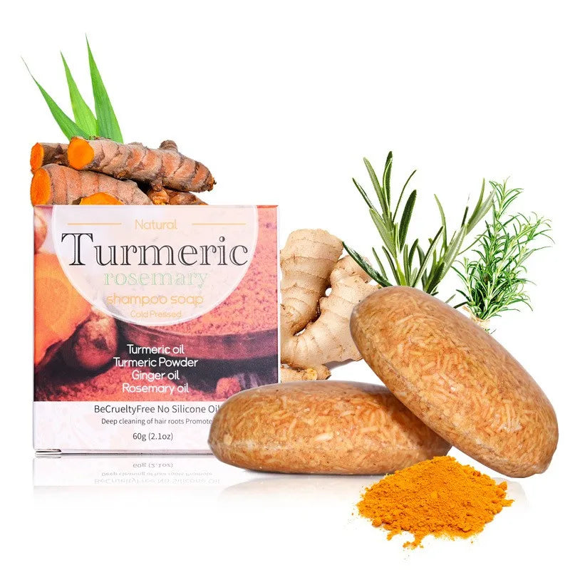 60g Organic Turmeric Shampoo Soap Handmade Natural Solid Vegan Conditioner Bar Wholesale