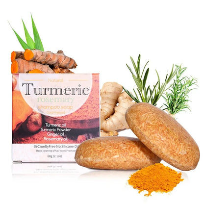 60g Organic Turmeric Shampoo Soap Handmade Natural Solid Vegan Conditioner Bar Wholesale
