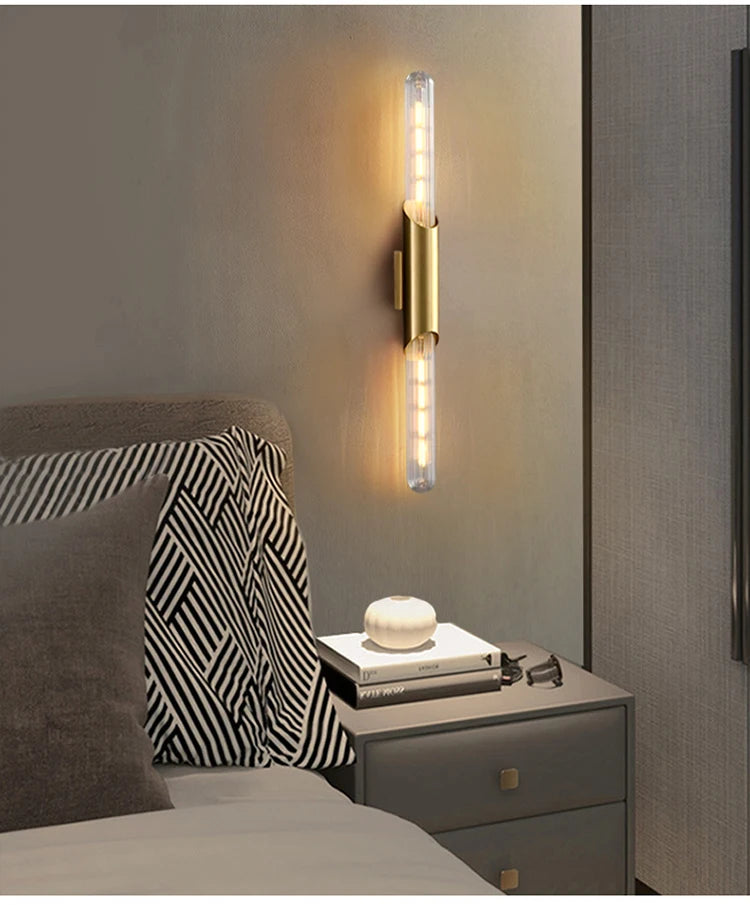 Nordic Luxury Wall Lamp E27 Bulb Is Used For Bedroom Mirror Stairs Bedside Wall Paintings Comfortable Lighting Decorative Lamps