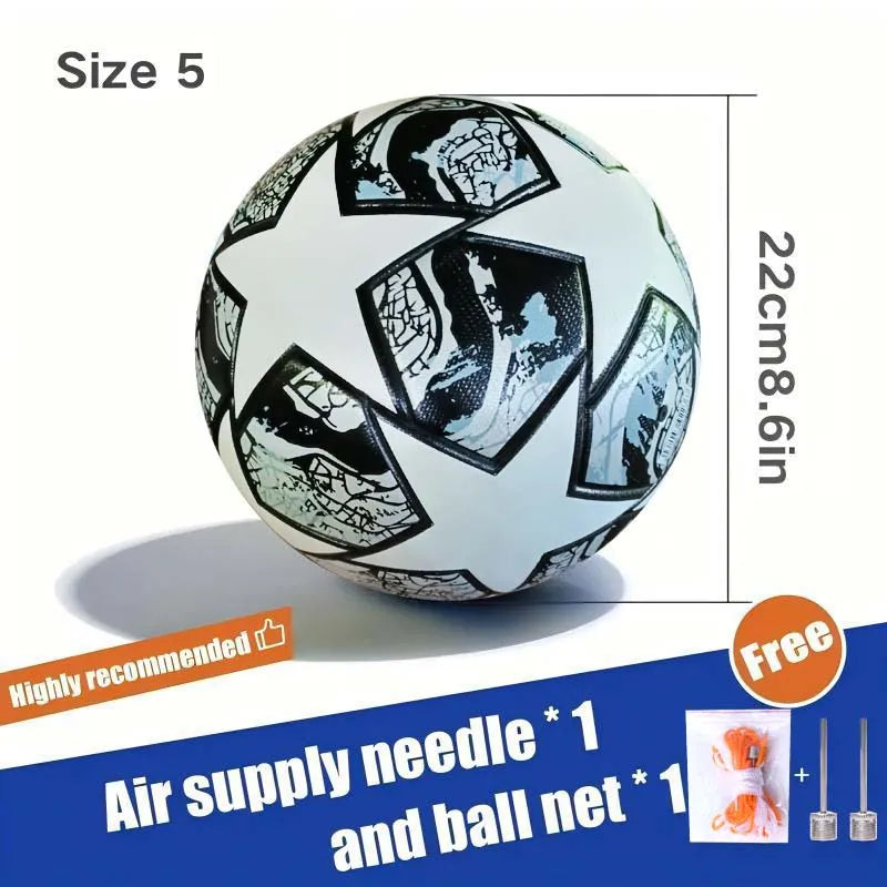 Standard Size 5 Size 4 Soccer Ball Professional Outdoors Sports Match Balls Training Seamless Football High Quality Pu Material