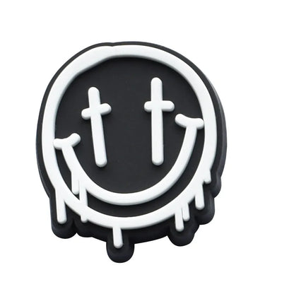 Hot Sale 1pcs PVC Shoe Charms Cactus Smiling Face Sandal Accessories DIY Shoe Decoration For Clog Sandal Kids X-mas Gifts