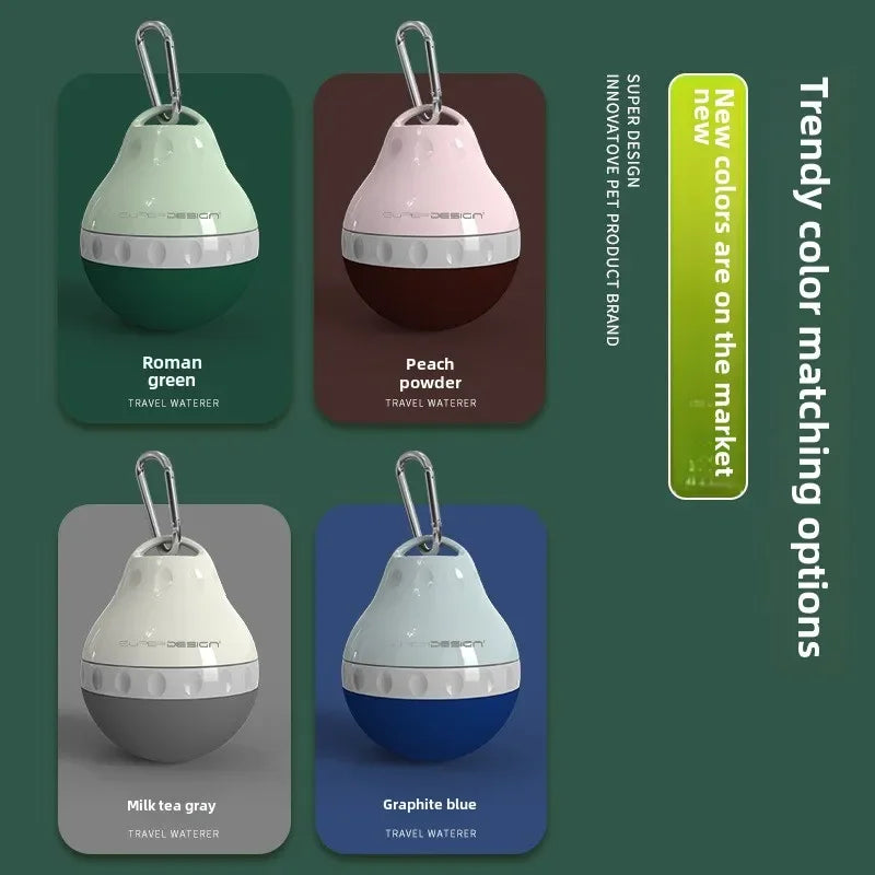 200ml Dog Travel Water Bottle Detachable Bowl Leak Proof Portable Food Feeder Small Dog Cat Supplies for Walking Hiking Travel