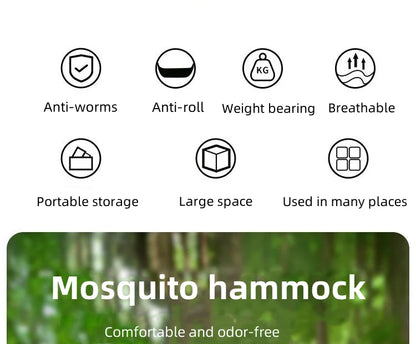 Camping hammock with mosquito net sleeping tent hammock suitable for camping hammock outdoor furniture garden leisure hammock