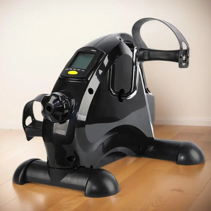 Mini Exercise Bike Arm and Leg Trainer Adjustable Peddler Exercise Bike LCD Display Foot Pedal Exercise Machine for Home Office