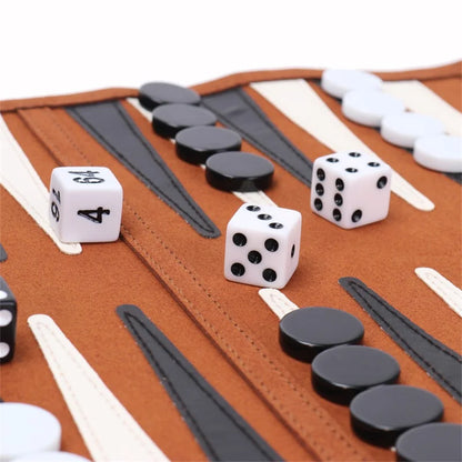 Backgammon Board Game Portable Backgammon Sets For Adults Travel Games Adult Roll Design Children's Puzzle Game Board Strategy