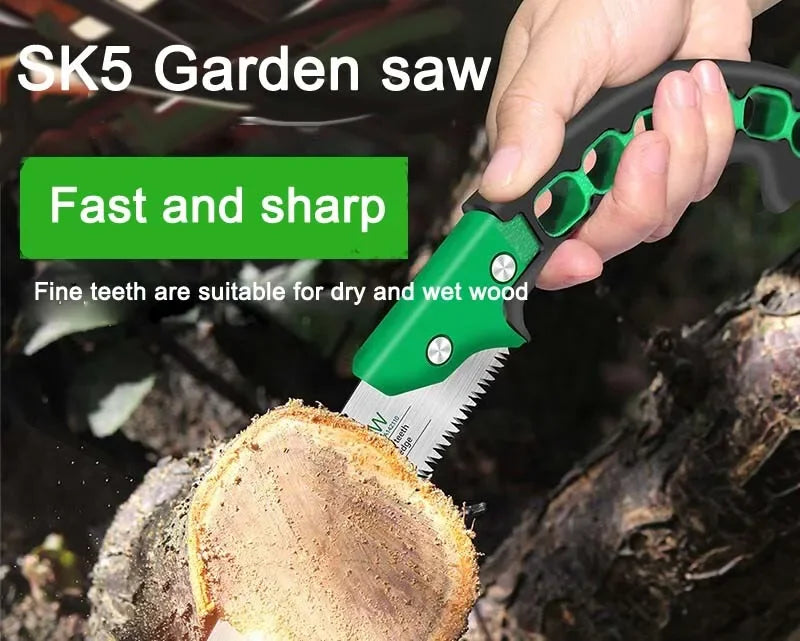 LAOA SK5 Hand Saw Household Woodworking Saw Small handheld Manual Saw 11 Fine Tooth Saw