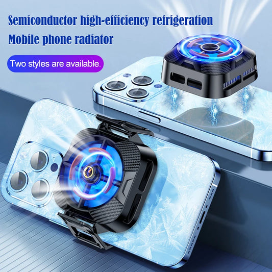 Semiconductor Mobile Phone Radiator Fan Cooler For Phone Cooling Fan Processor Cooler  Phone Fan Cooler Gamer Cell Phone