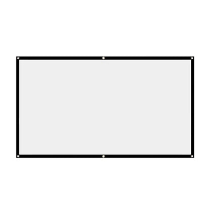 16:9 Simple Projector Curtain 60/72/84/100/120/150 inch Portable HD Display Screen Home Cinema Theater Movie Home Outdoor Office