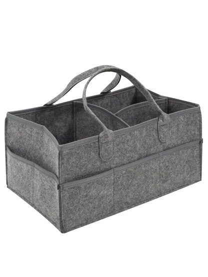 Baby Stroller Accessories Organizer Mommy Tote Bag Foldable Storage Baby Diaper Hanging Bags Thicken Portable Mom Tote Basket