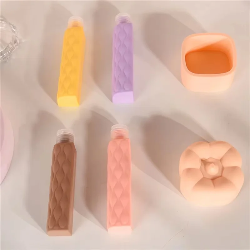 RALCA-Silicone Travel Bottles Set Leak Proof Squeezable Containers For Toiletries Shampoo Travel Essentials