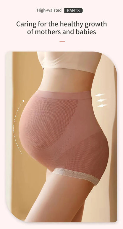 Pregnancy Panties with High Waisted Design and Belly Band Seamless and Comfortable Intimates for Expectant Mothers of All Sizes