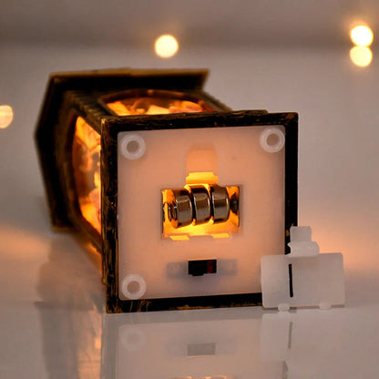 Christmas Church Castle Led Lantern Light Santa Claus Snowman Pattern Church Lights Christmas New Year Decoration For Home