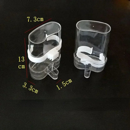 Bird Water Feeder Automatic Bird Waterer Food Feeder Dispenser for Parrot Parakeet Cockatiel Lovebird Cage Accessories