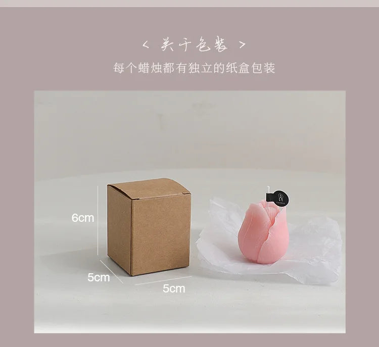 Tulip Scented Candles Gifts Handmade Birthday Gifts Decorative Ornaments Flower Shaped Candles