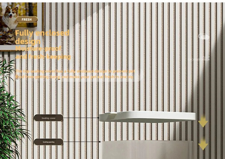 Pet Automatic Feeder Gravity Dispenser Food Storage Bucket Large Capacity Food Grade Materials Simple Cleaning for Cat Dog