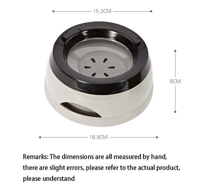 VZZ Pet Dog Bowls Floating Not Wetting Mouth Cat Bowl No Spill Drinking Water Feeder Plastic Portable Dog Bowl  dog accessories