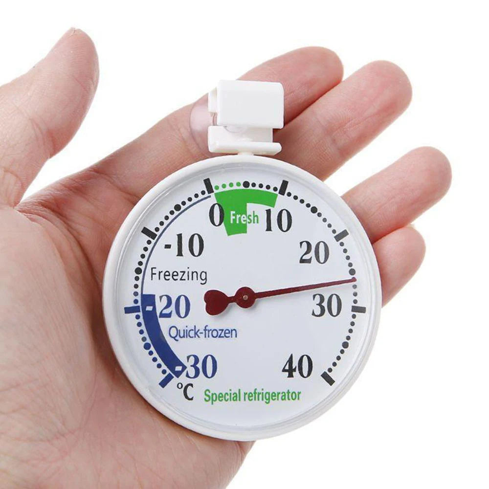Refrigerator Thermometer -30-40 degree C Classic Fridge Thermometer Large Dial Thermometer for Freezer Refrigerator Cooler