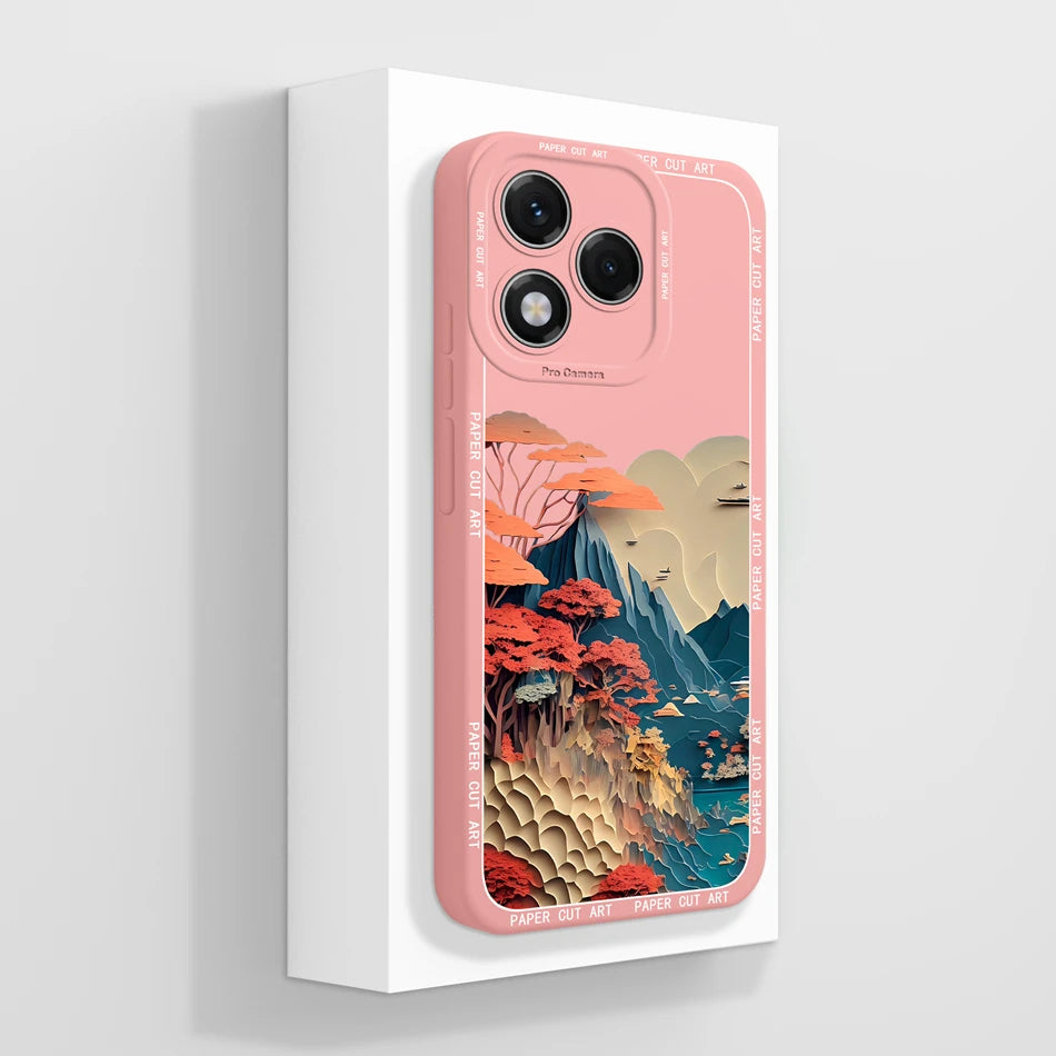 For Honor 400 Lite Case Simple Butterfly Soft Liquid Silicone Full Protection Back Cover For Honor 400Lite 5G Phone Protectors