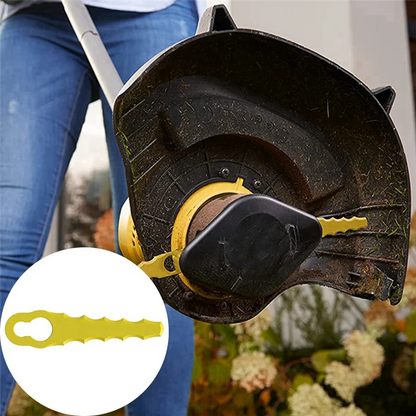 20 Pieces Lawn Mower Replacement Plastic Lawn Mower Blades Plastic Lawn Mower Blades for Many Occasions