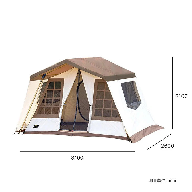 Multi Person Camping Cabin Outdoor Rain Proof Camping Luxury Villa Camp Large Tent